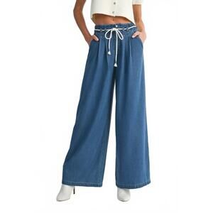 NEW MABLE rope tie jeans in denim